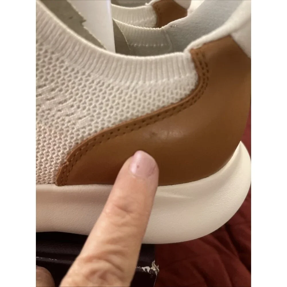 NIB Johnston & Murphy Amherst 2.0‎ White Knit Jogger Men Sz 10.5W  Style 25-0738